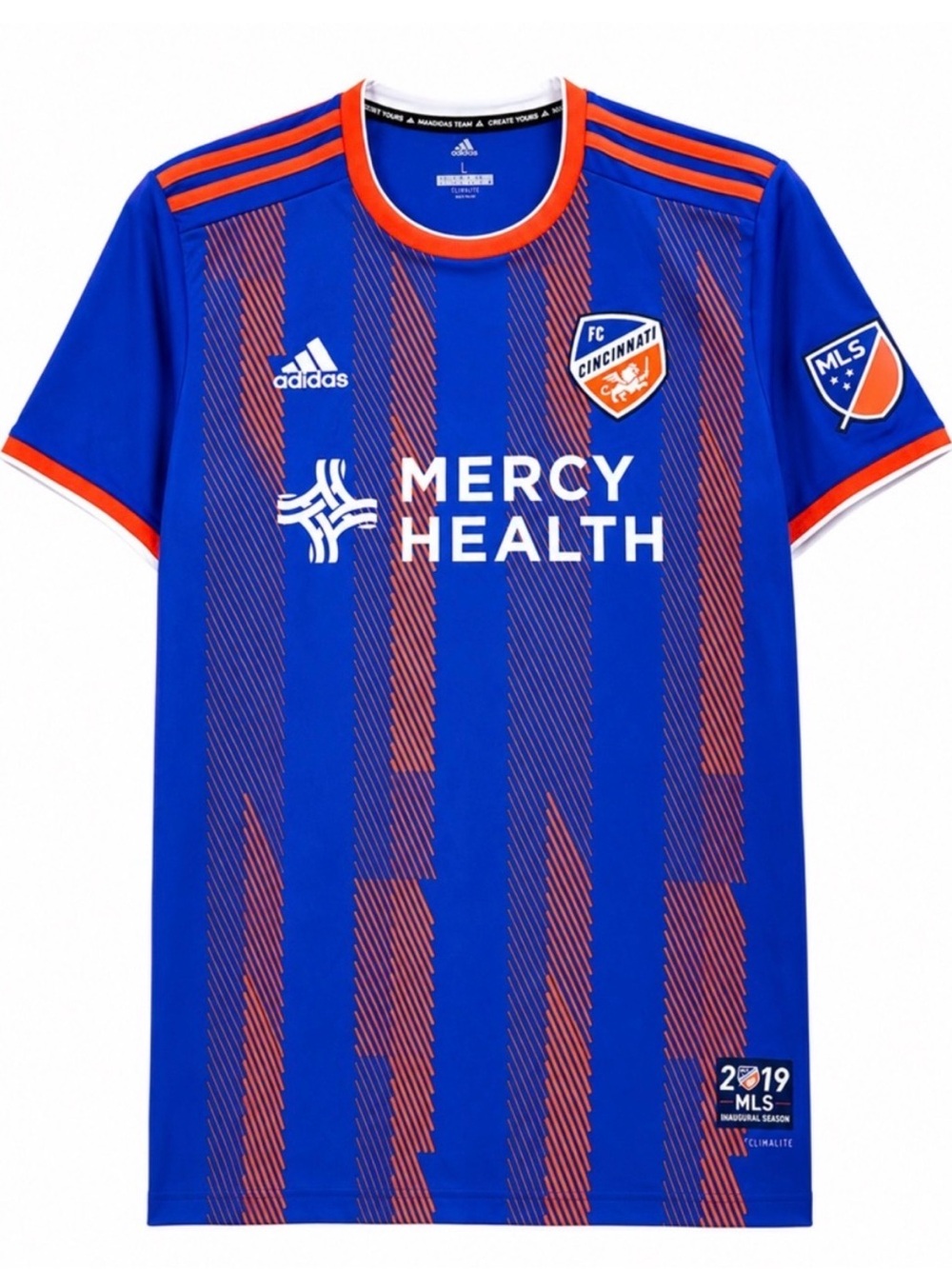 FC Cincinnati‎ Adidas Climalite Jersey NWT Small 2019 MLS Inaugural Season
